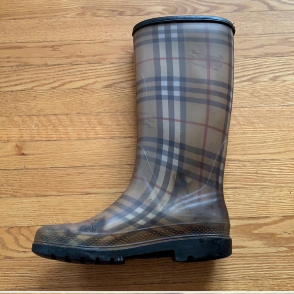 Authentic Burberry Rain Boots - purchased 2007 - Picture 5 of 5